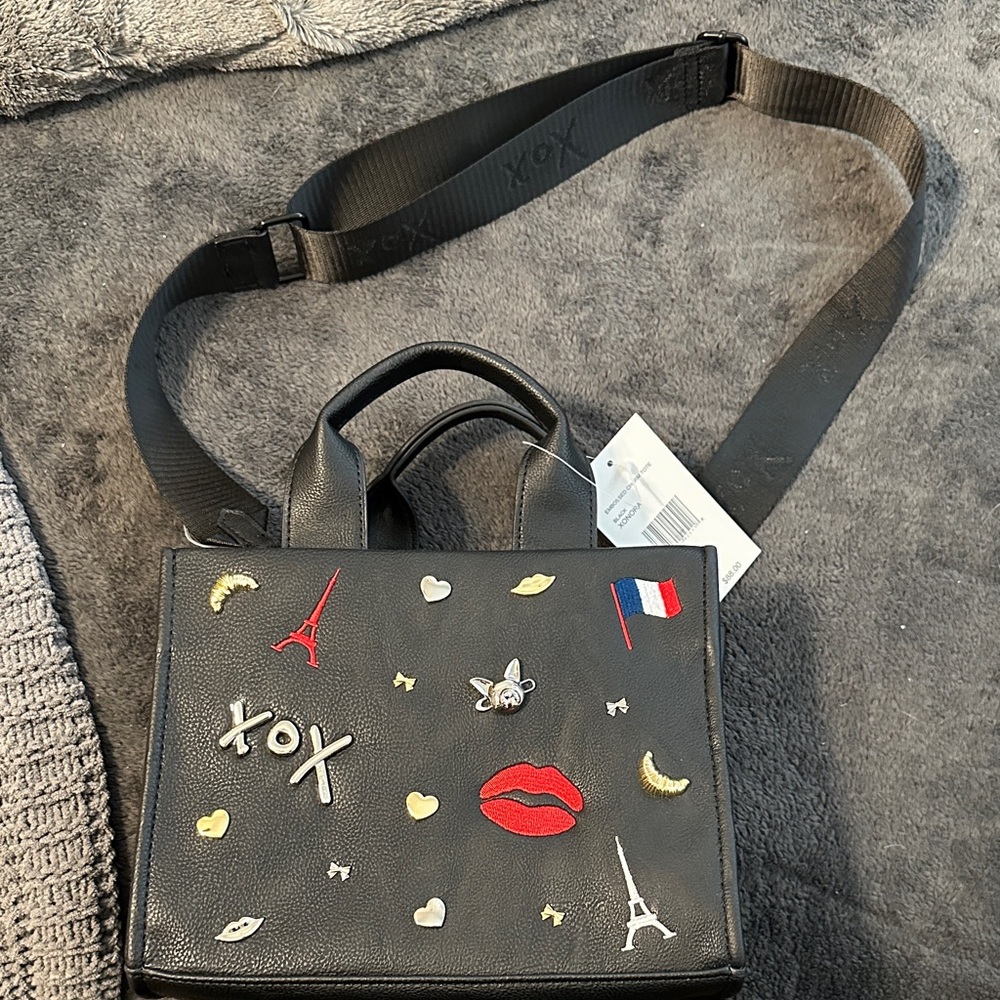 Betsey Johnson Black Mini Bag with Embellishments - Picture 6 of 6